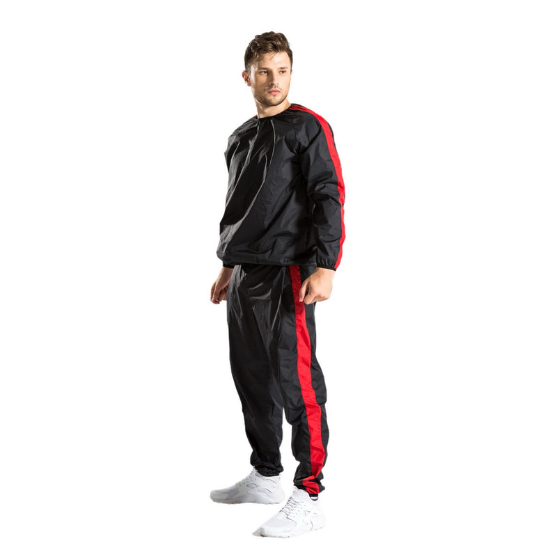 DNRZY F.I.T Sauna Suit for Men and Women Sweat Sauna Jacket Pant Workout Clothes Non Rip Weight Loss Sweat Suit for Gym Exercise