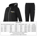 DNRZY F.I.T Sauna Suit for Men and Women Sweat Sauna Jacket Pant Workout Clothes Non Rip Weight Loss Sweat Suit for Gym Exercise Black