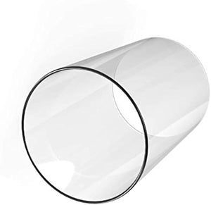 Hurricane Candleholders, Clear Candle Holder, Glass Chimney for Candle Open Ended (2 Packs) 4 inches