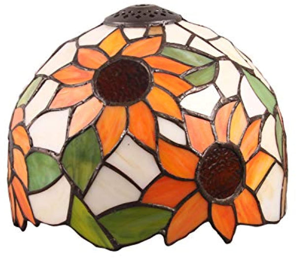 Tiffany Style Flower Stained Glass Replacement Table Lamp Shades (Only Lampshade,Exclude Accessories) (012)