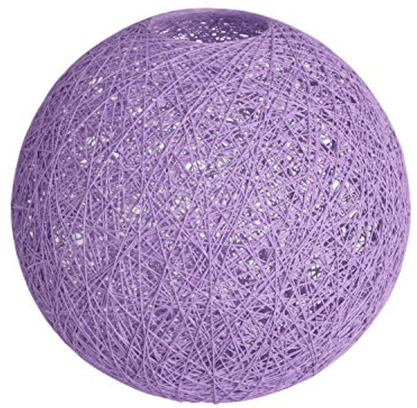 Lighting Fixture Replacement, Round Globe Shade, Hemp Globe Lamp Shade,Globe Lamp Shade Replacement (Purple)