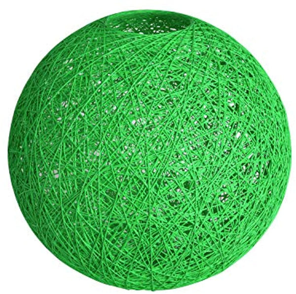 Lighting Fixture Replacement, Round Globe Shade, Hemp Globe Lamp Shade,Globe Lamp Shade Replacement (Green)